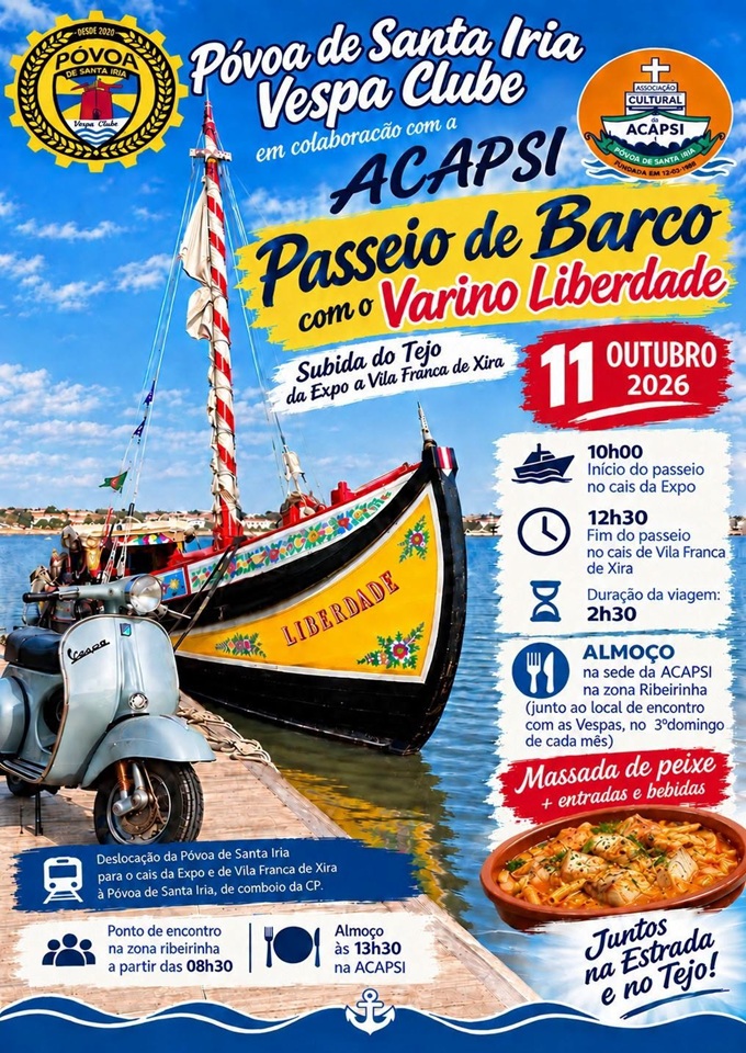 Passeio de Barco com o Varino Liberdade